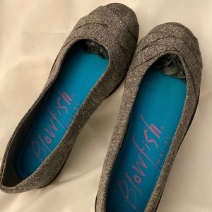 Blowfish Malibu Gray Herring Lattice Flats